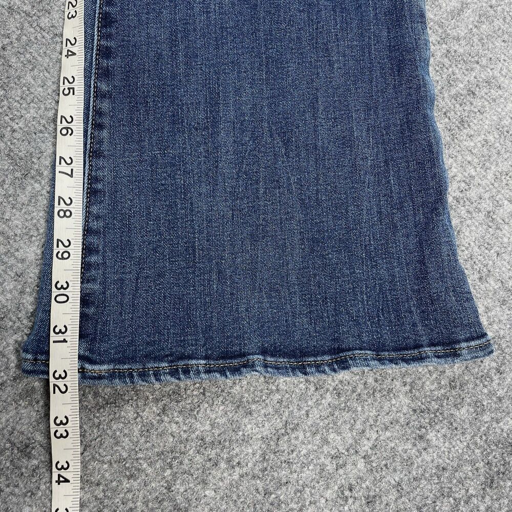 Express Jeans Womens Medium 27X32 Mid Rise 70s Flare Ultra Hyper Stretch - Picture 9 of 11